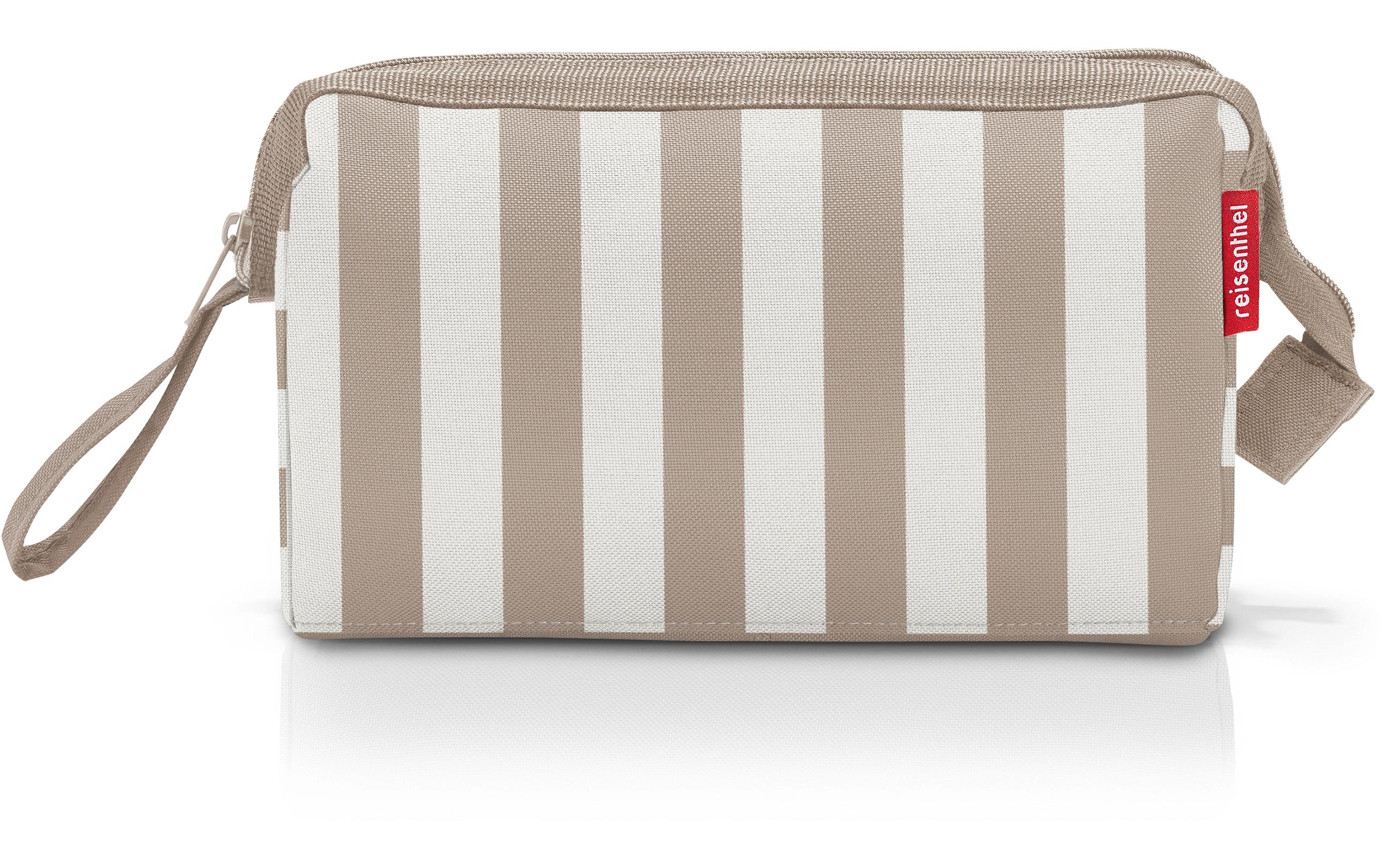Reisenthel Kosmetiktasche Travelcosmetic – 4 l – beige/braun – summerstripes coffee