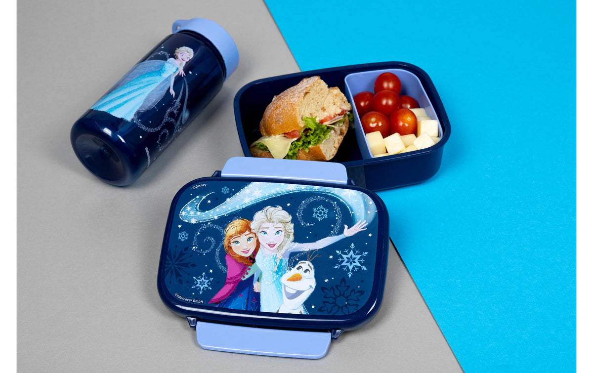 Scooli Lunchbox Frozen – Kunststoff, Blau, mit Unterteilung, spülmaschinenfest