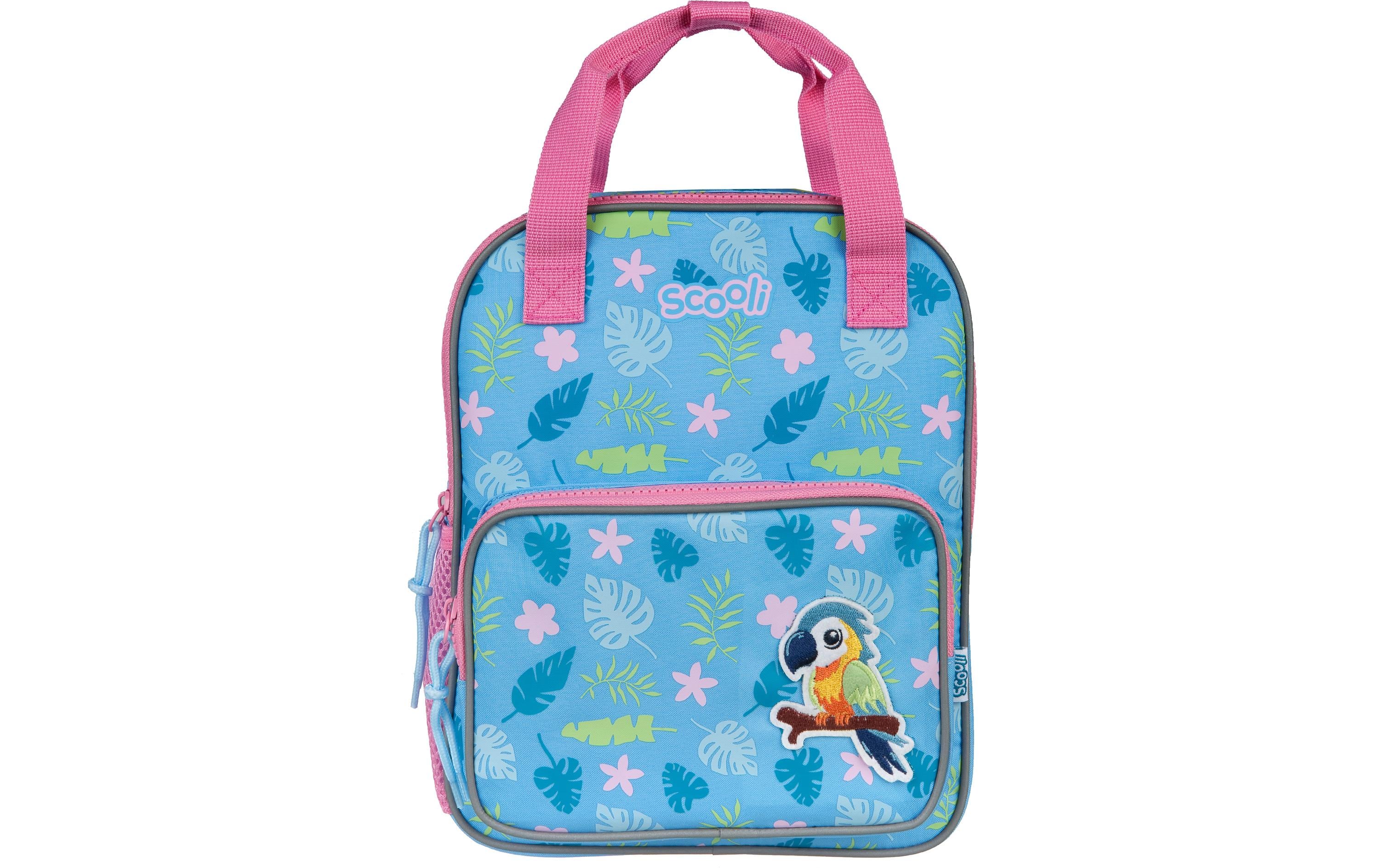 Scooli Kindergartenrucksack Mini-Me – 10 l, mit Brustgurt und Rückenpolster – Paula Papagei
