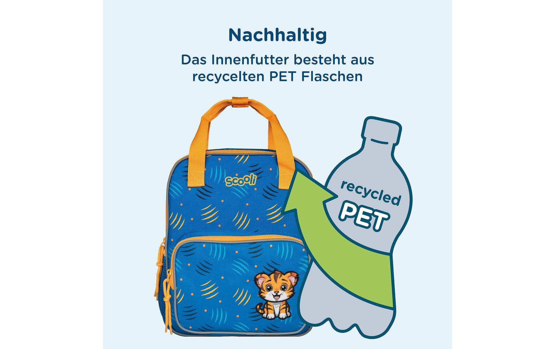 Scooli Mini-Me – Kindergartenrucksack, Tommy Tiger, 10 l