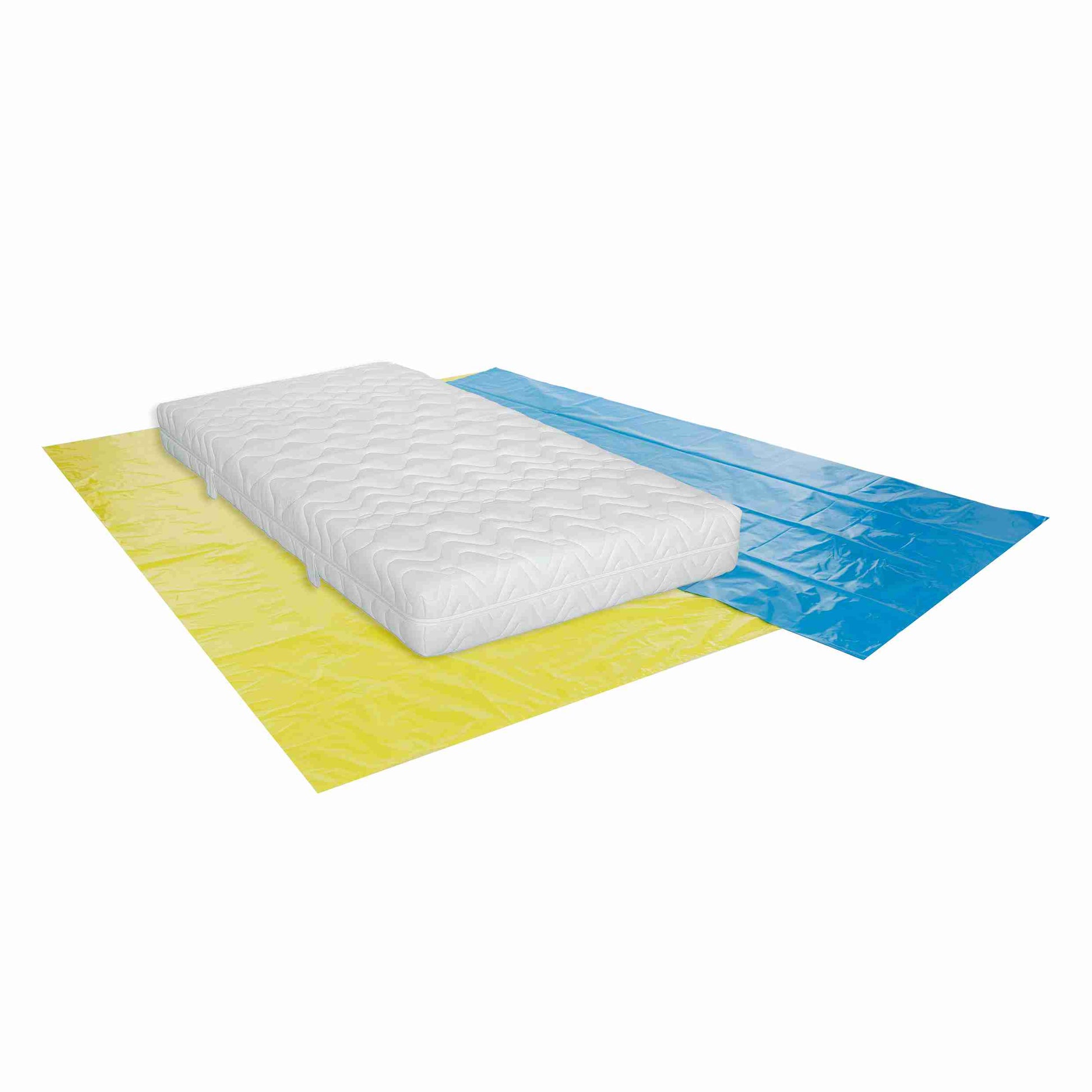 Model Matratzenhülle – 60 µm – 1'150 × 2'400 mm – Polyethylen (PE) – blau – 1 Stk., ab 50 Stk.