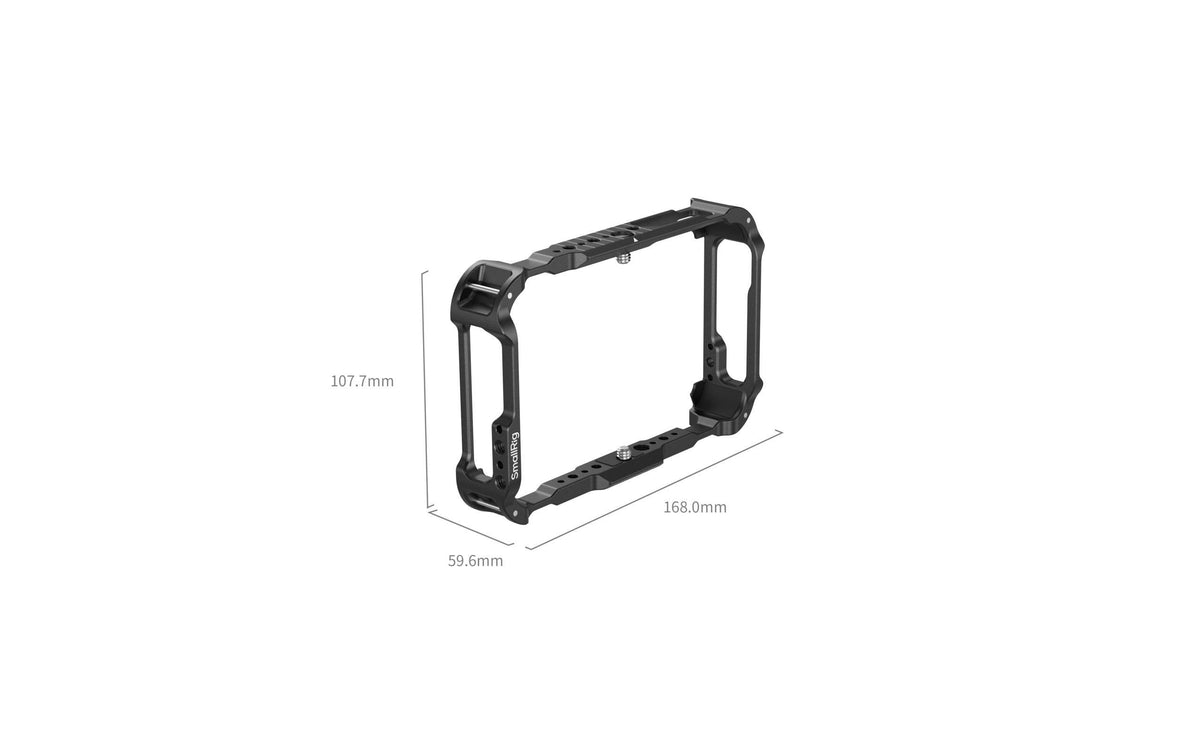 SmallRig 5708 Monitor Cage Kit – Displayschutz, HDMI- & USB-Kabel – für Atomos Ninja TX, TX GO – Schwarz