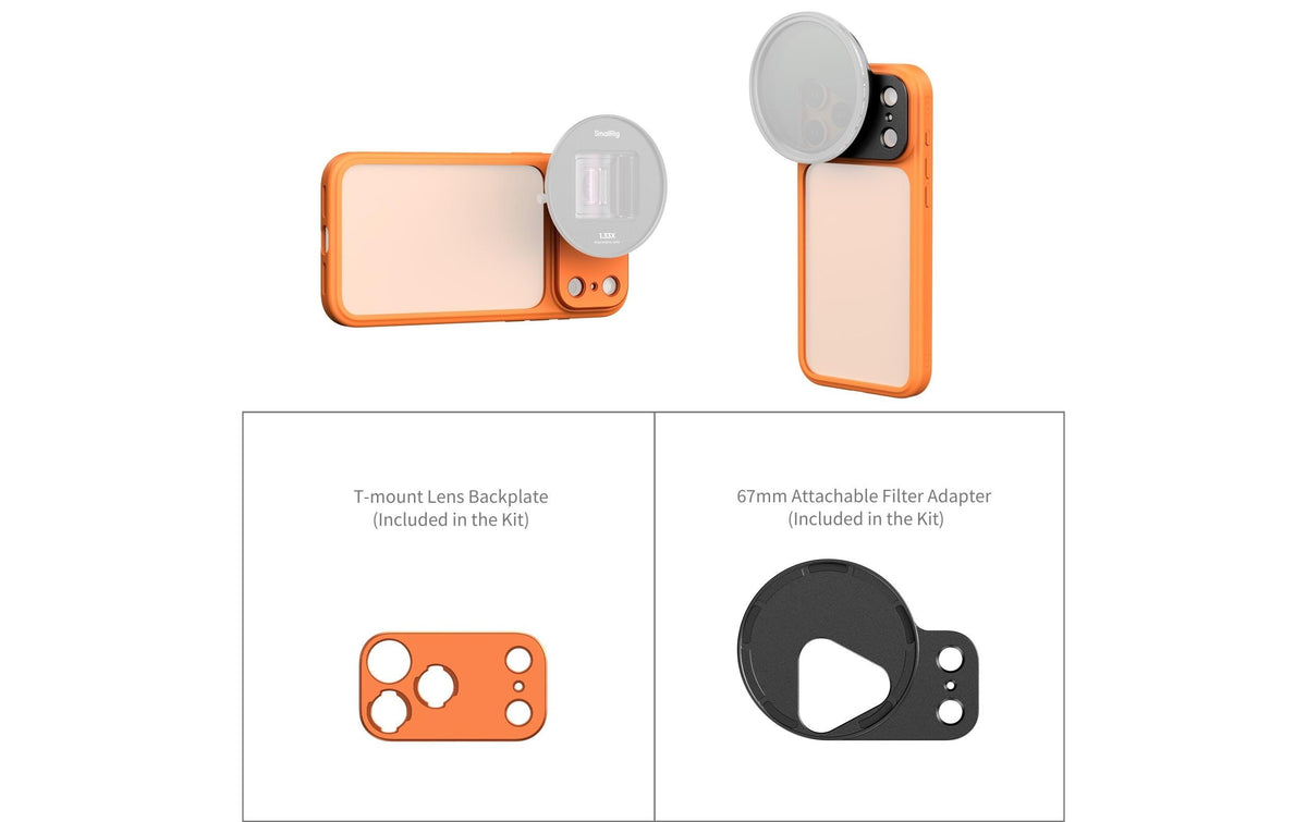 SmallRig FilMov Photography Rückcover – für Apple iPhone 17 Pro Max, Orange
