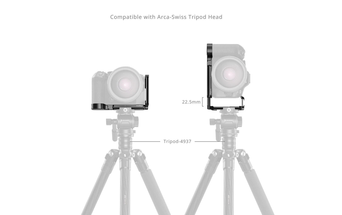 SmallRig 5962 L-Halterung mit AirTag-Slot, Arca-Swiss – für Canon EOS R6 III, R6 II, R5 II