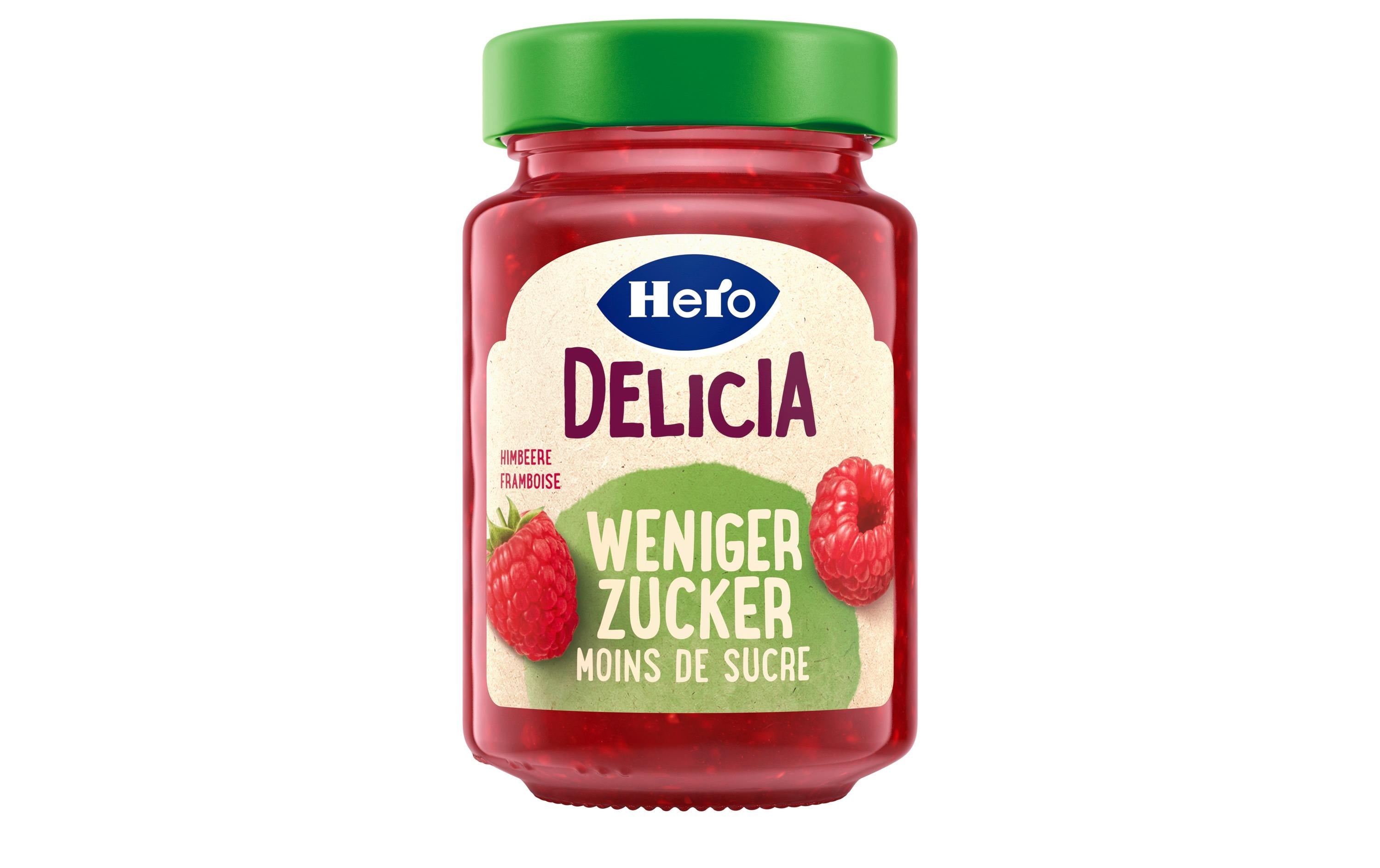 Hero Himbeerkonfitüre Weniger Zucker – vegan – 270 g