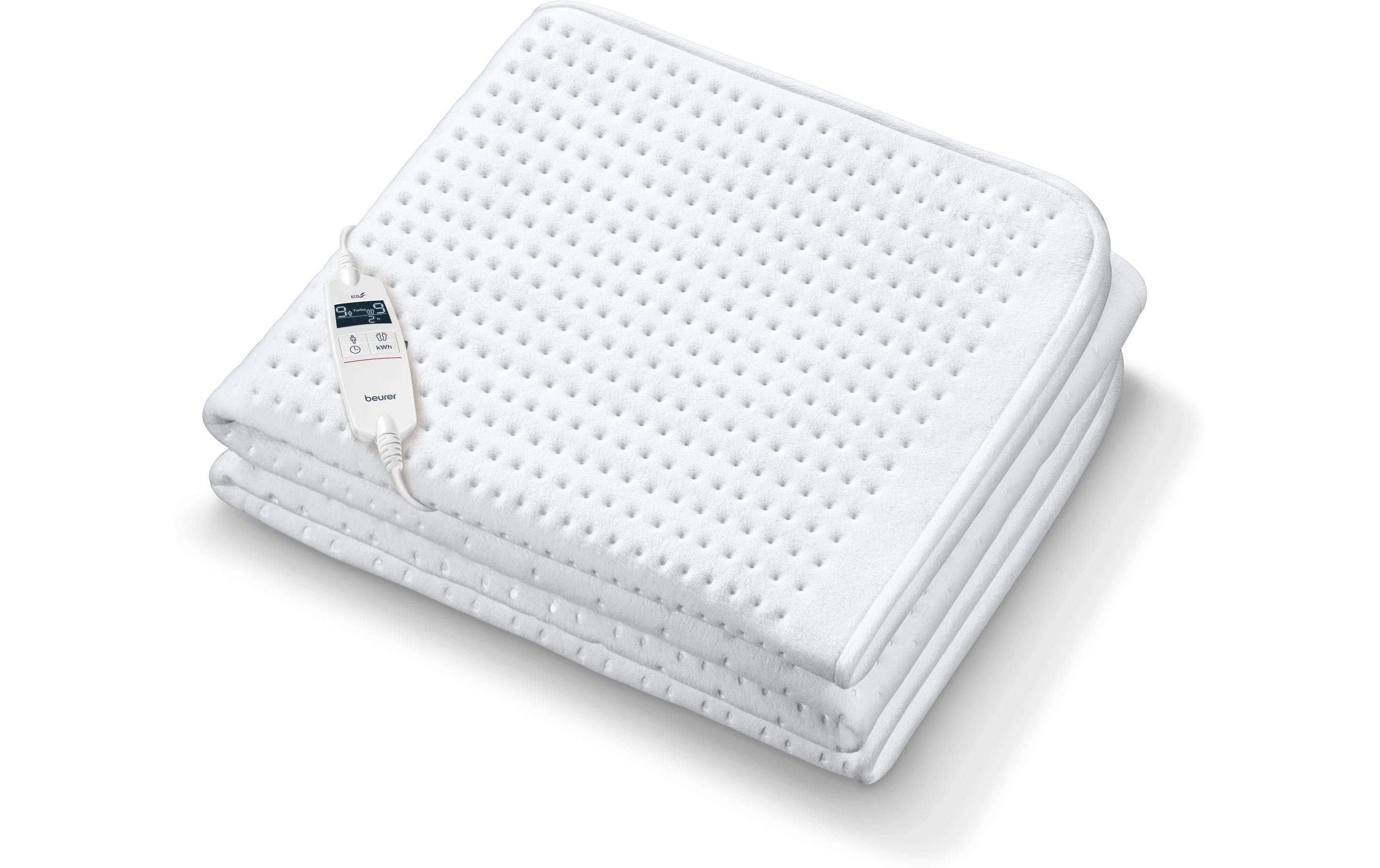 Beurer UB 101 Wohndecke – Flauschfaser (Polyester), Weiss – 92 × 198 cm – OEKO-TEX Standard 100