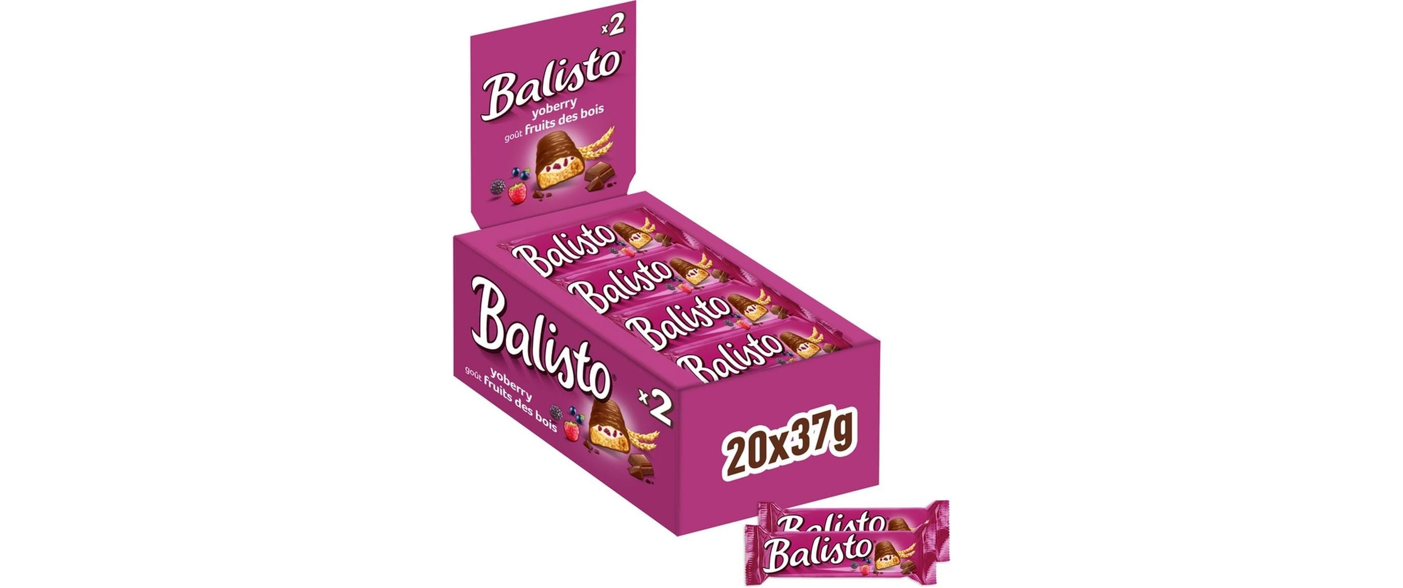 Balisto Riegel – Yoberry, Waldbeere – 20 × 37 g