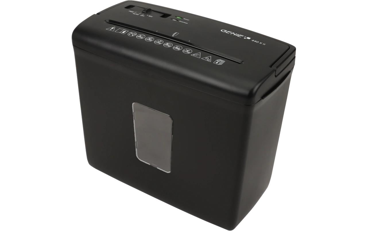 Genie 440X Aktenvernichter – Streifenschnitt, P-4, 4 × 38 mm, 4 Blatt, 8 l