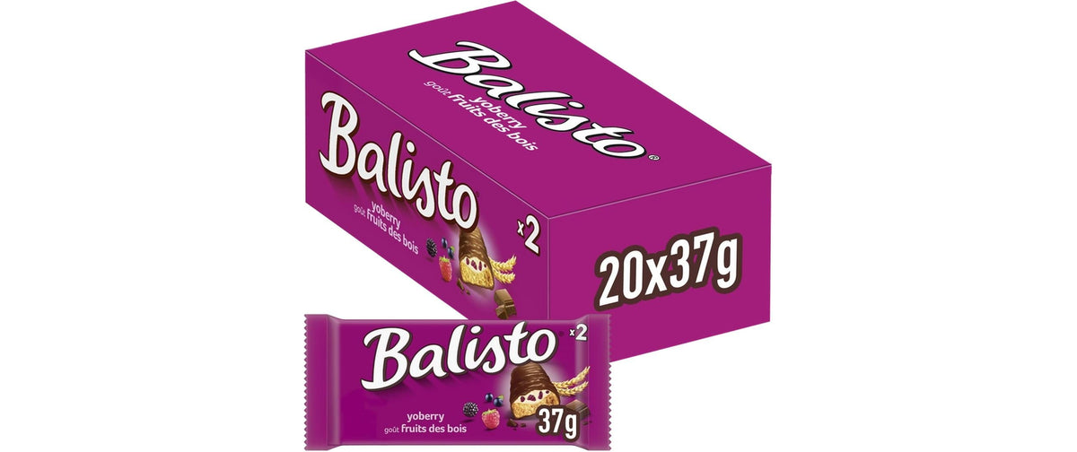 Balisto Riegel – Yoberry, Waldbeere – 20 × 37 g