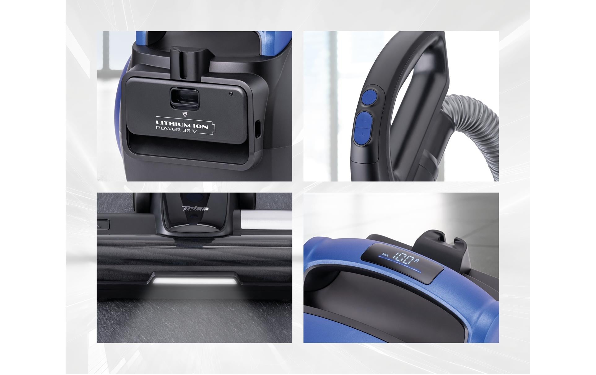 Trisa Electronics Trisa Akkustaubsauger Professional Clean T3589 – 90 min, 900 W, Behälter 1,3 l
