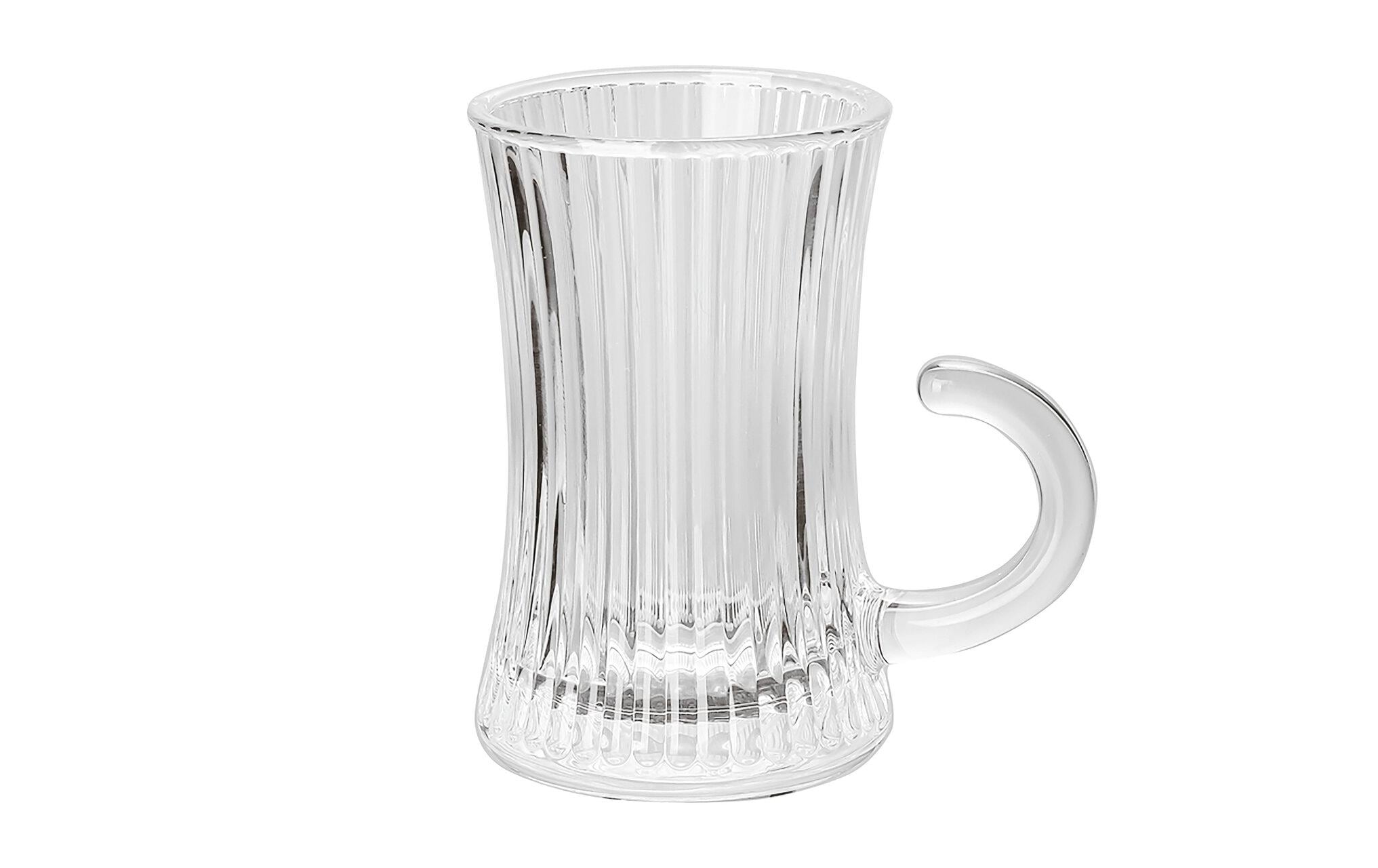 Paderno Trinkgläser – 6er Set, 110 ml, Ø 5,5 cm, H 8,8 cm, Glas, Transparent