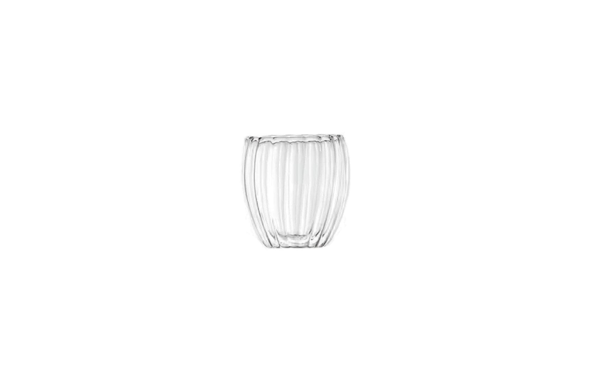 Paderno Trinkglas – 240 ml, Ø 7,5 cm, H 8,8 cm, Borosilikatglas, Transparent, spülmaschinenfest