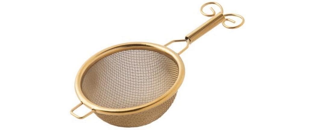 Paderno Teesieb Ø 6 cm, Edelstahl, PVD-beschichtet, Gold