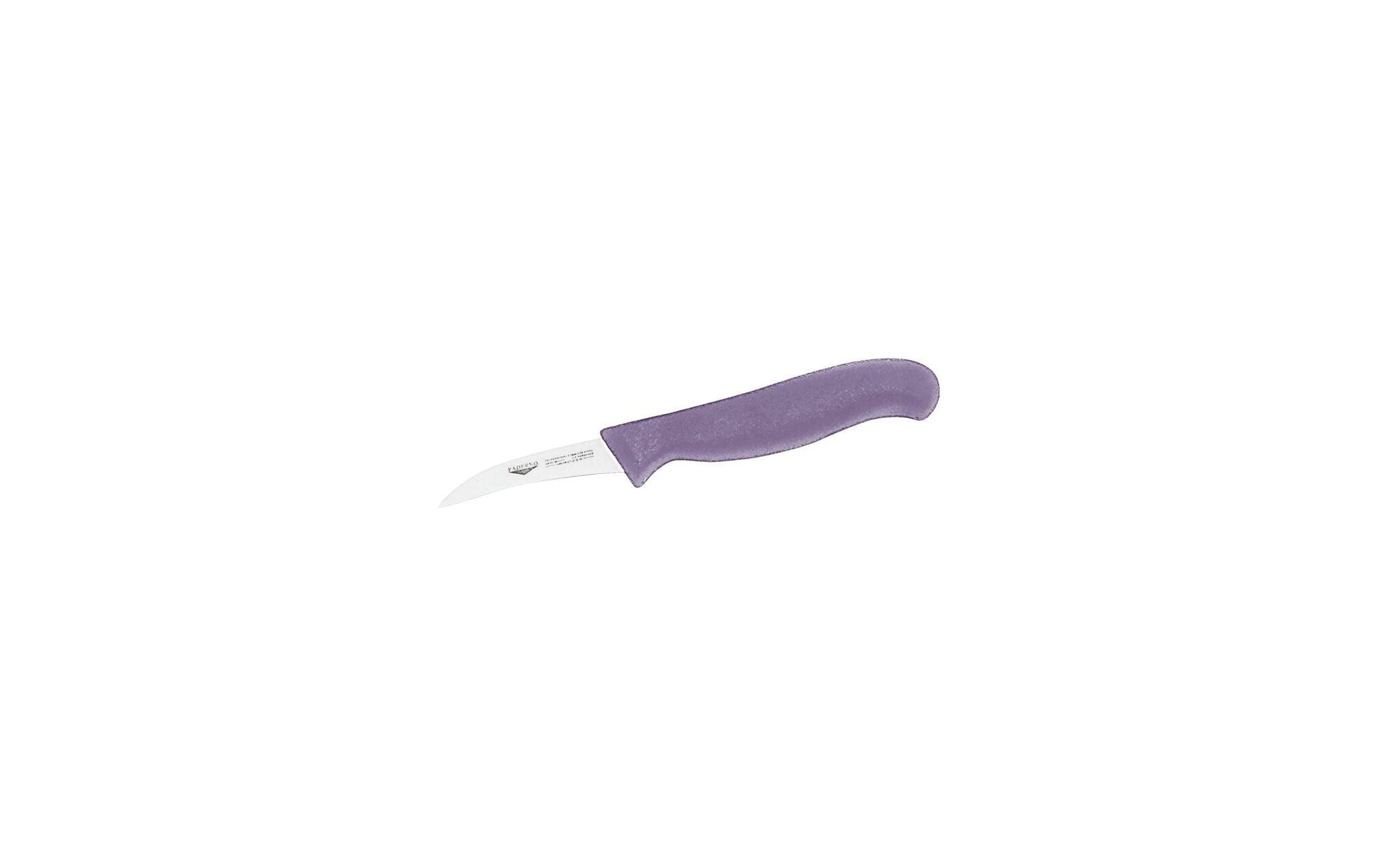 Paderno Gemüsemesser 7 cm, Edelstahl, Kunststoffgriff, Violett