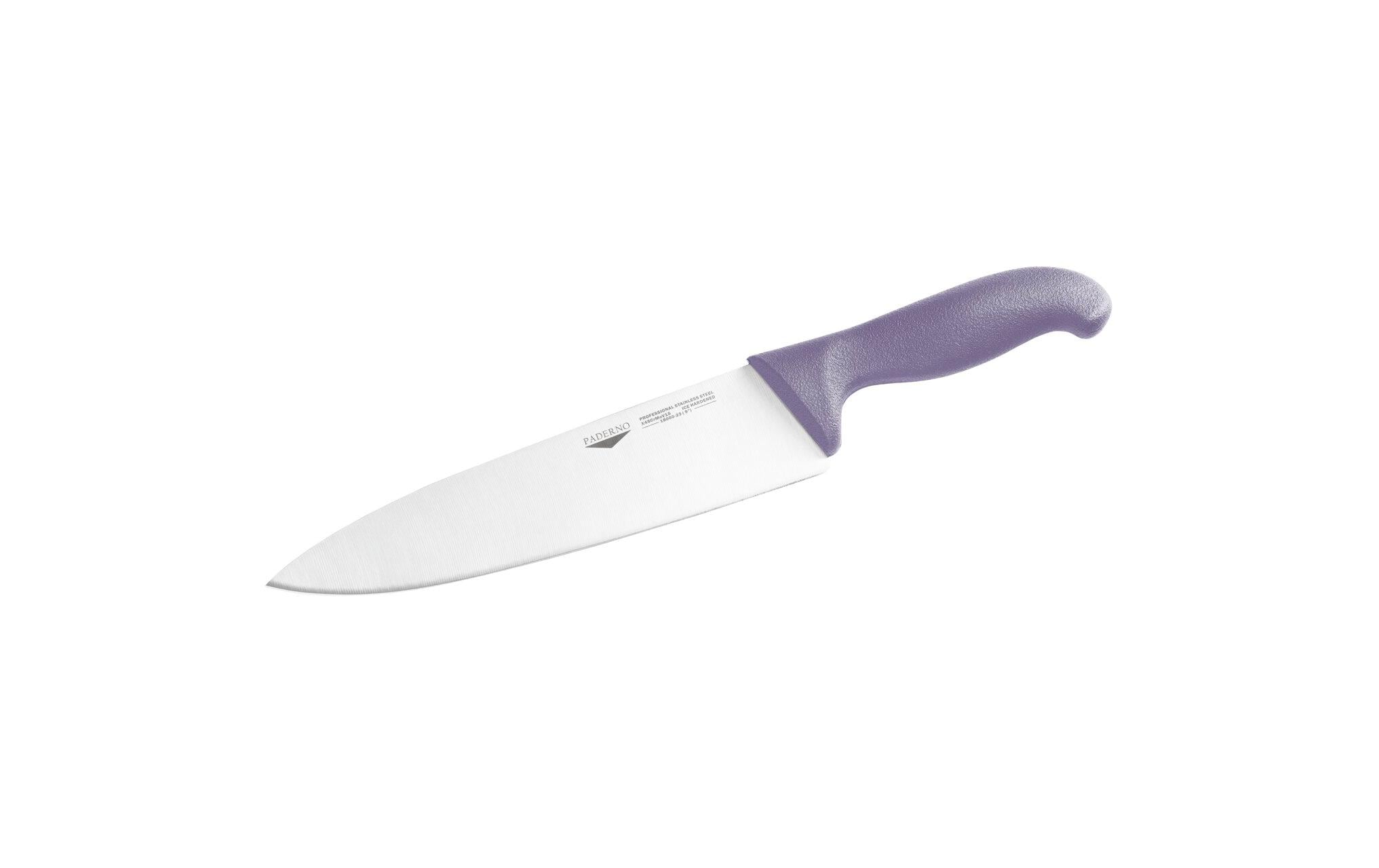 Paderno Serie 18000 – Kochmesser 26 cm, Edelstahl, Kunststoff, Violett