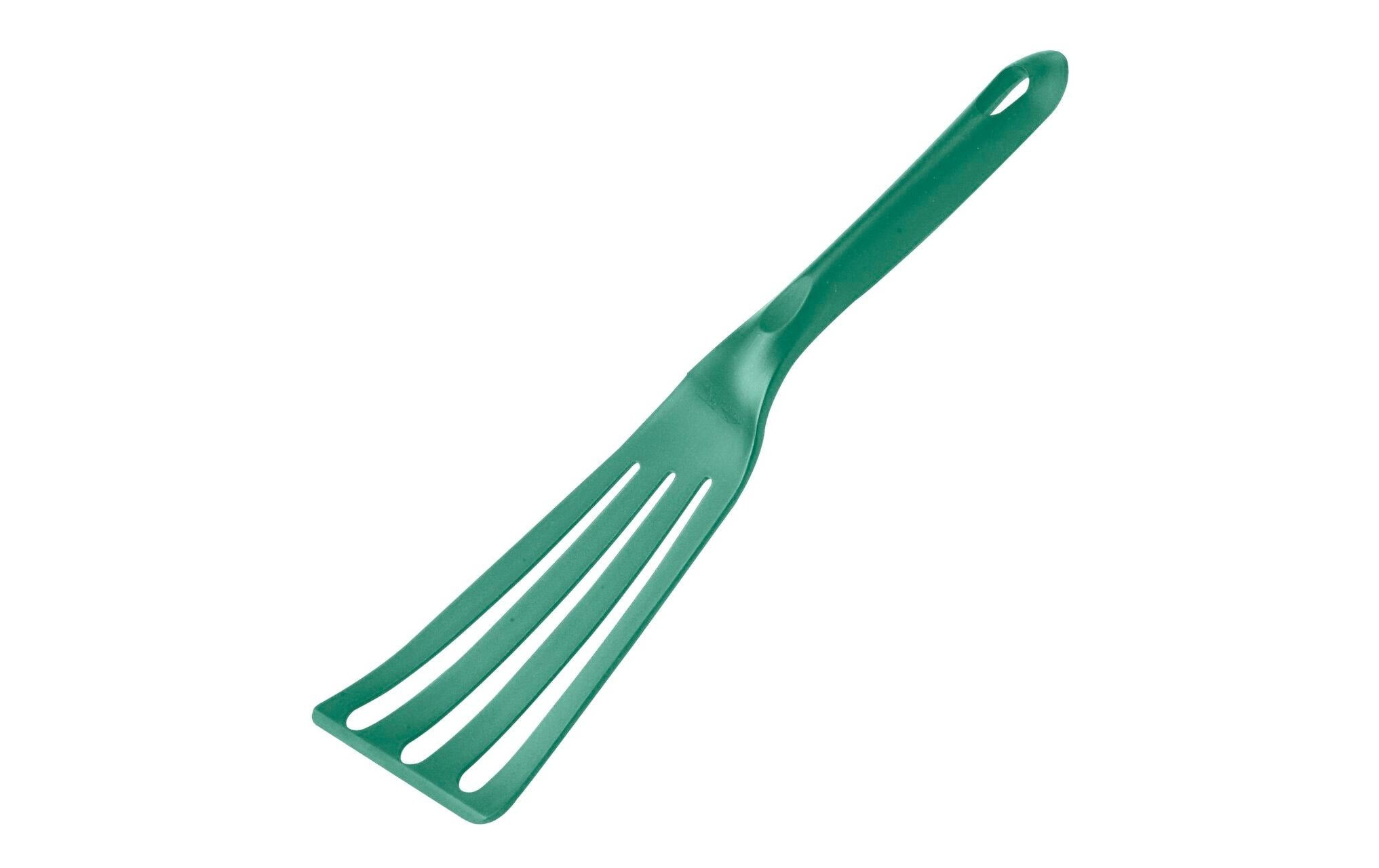 Paderno Pfannenwender 30 cm, Kunststoff, geschlitzt, grün