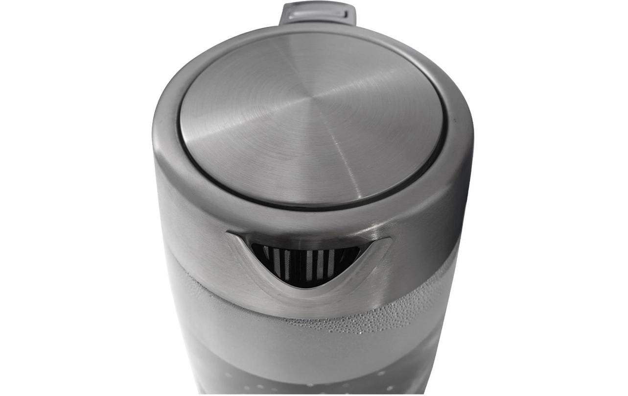 Berger lanz BergerLanz Wasserkocher – 1,7 l, Glas, Warmhalten, 2200 W, Silber, Transparent