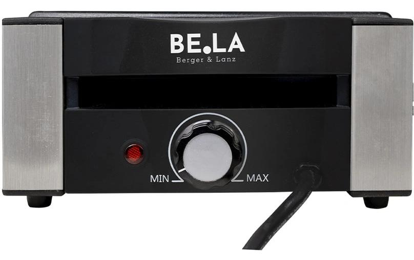 Berger lanz BergerLanz Raclette-Grill – 8 Personen, 1200 W, Grillplatte Edelstahl – Schwarz/Edelstahl
