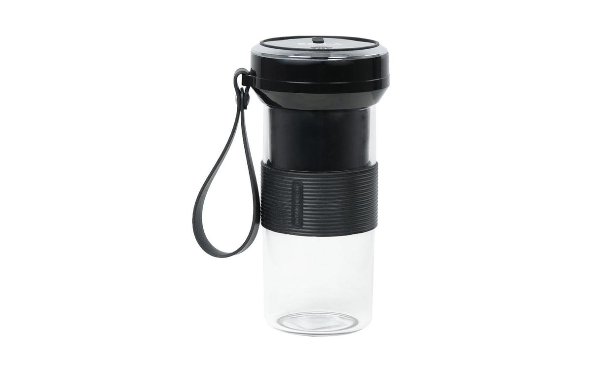 Berger lanz BergerLanz Smoothie-Mixer TMUSB – 0,4 l, 60 W, To-Go – Schwarz/Transparent