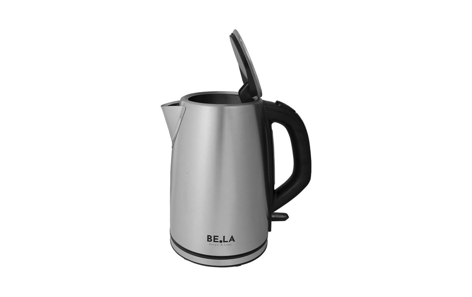 Berger lanz BergerLanz Wasserkocher – 1,7 l, Edelstahl, 2200 W, 360°-Sockel