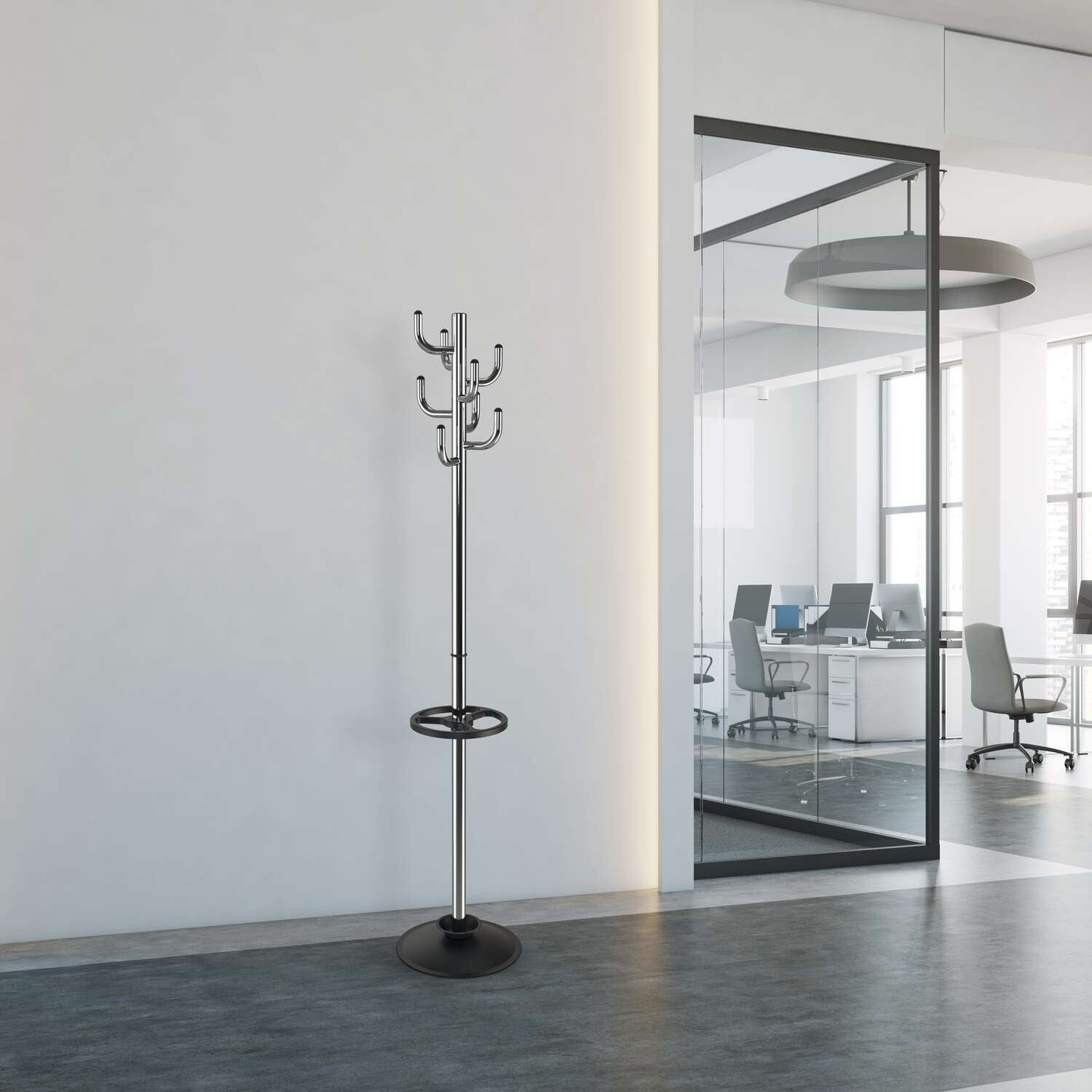 MAUL Garderobenständer – Stahl – Silber – 1'770 mm