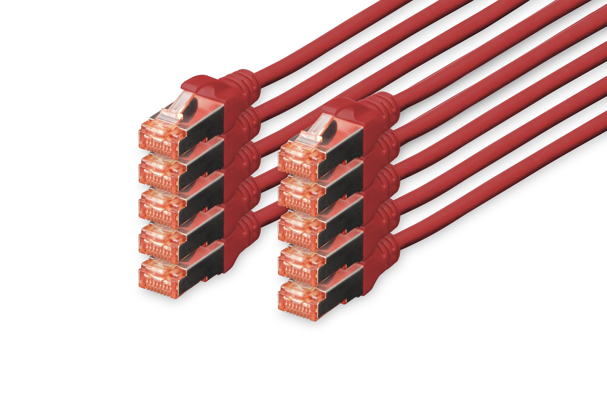 Digitus Cat6 Patchkabel – 0,25 m, S-FTP, LSZH – 10 Stk.