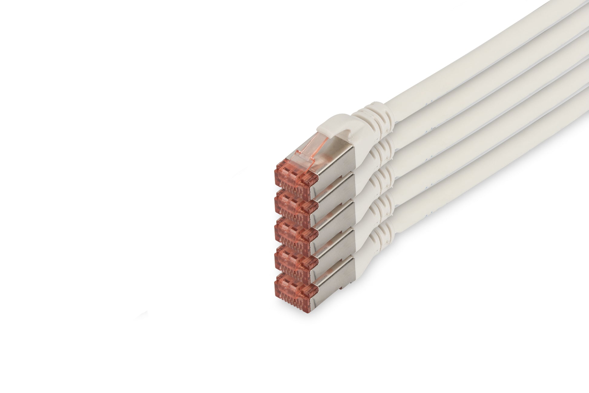 Digitus CAT 6 Patchkabel – 10 m, geschirmt, LSZH – 5 Stk.