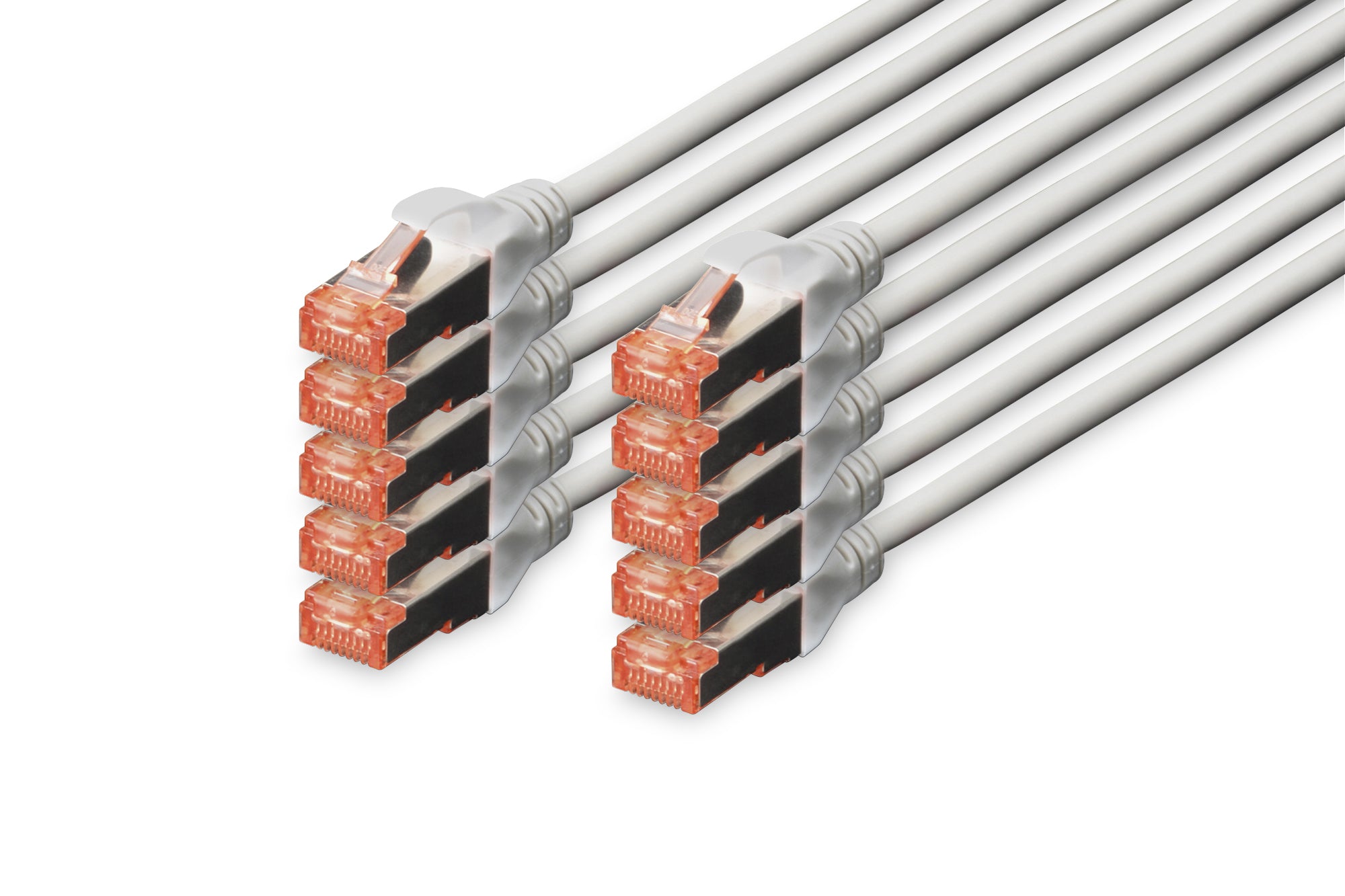 Digitus CAT6 Patchkabel – 0,5 m, S-FTP, LSZH – 10 Stk.