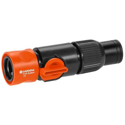 Gardena Regulierstop SB-Profi-System – Ø 19 mm, für Wasserhahn 21 mm (1/2), Kunststoff, Schwarz/Orange