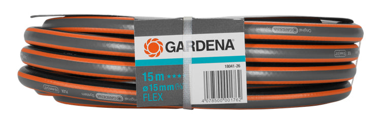 Gardena Flexschlauch – Ø 15 mm × 15 m, Grau, Orange, 25 bar