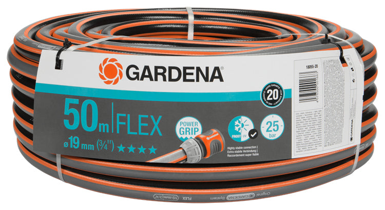 Gardena Gartenschlauch 19 mm × 50 m – Flexibler Schlauch – UV-beständig, frostbeständig, 25 bar