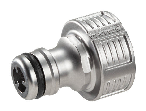 Gardena Hahnanschluss – für Hahn 21 mm (G 1/2), Metall, 1 Stk.