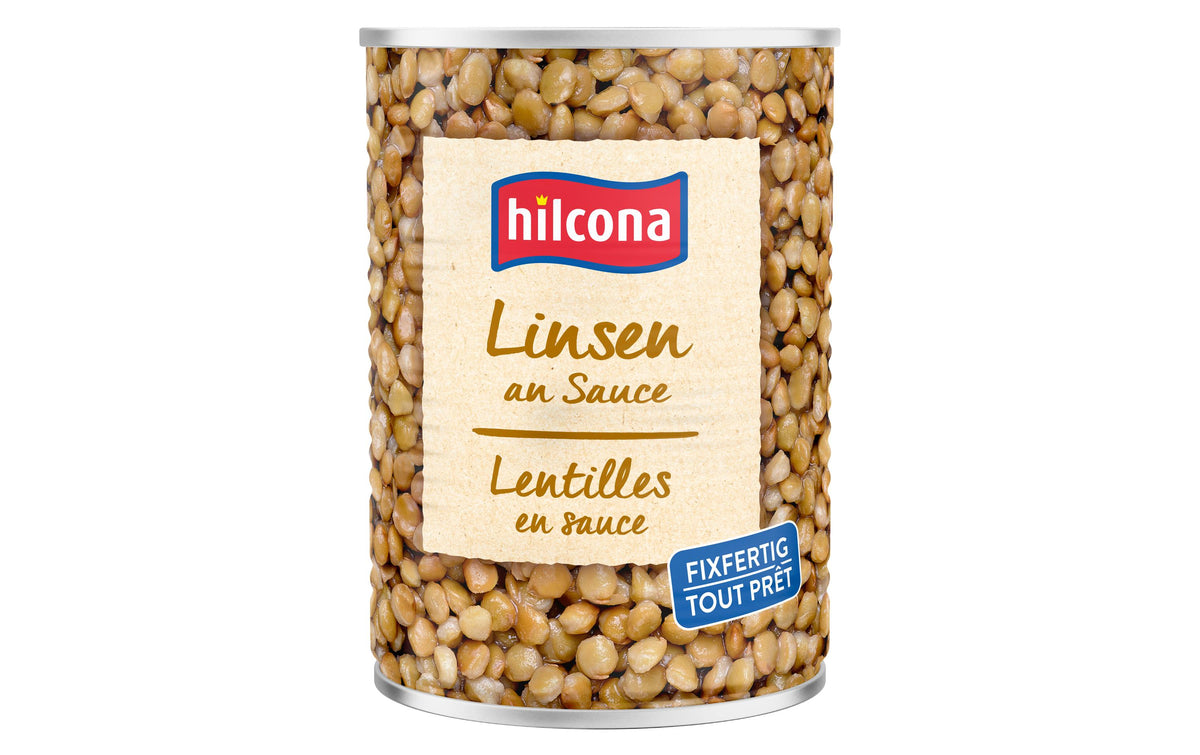 Hilcona Linsen an Sauce glutenfrei, laktosefrei – 430 g