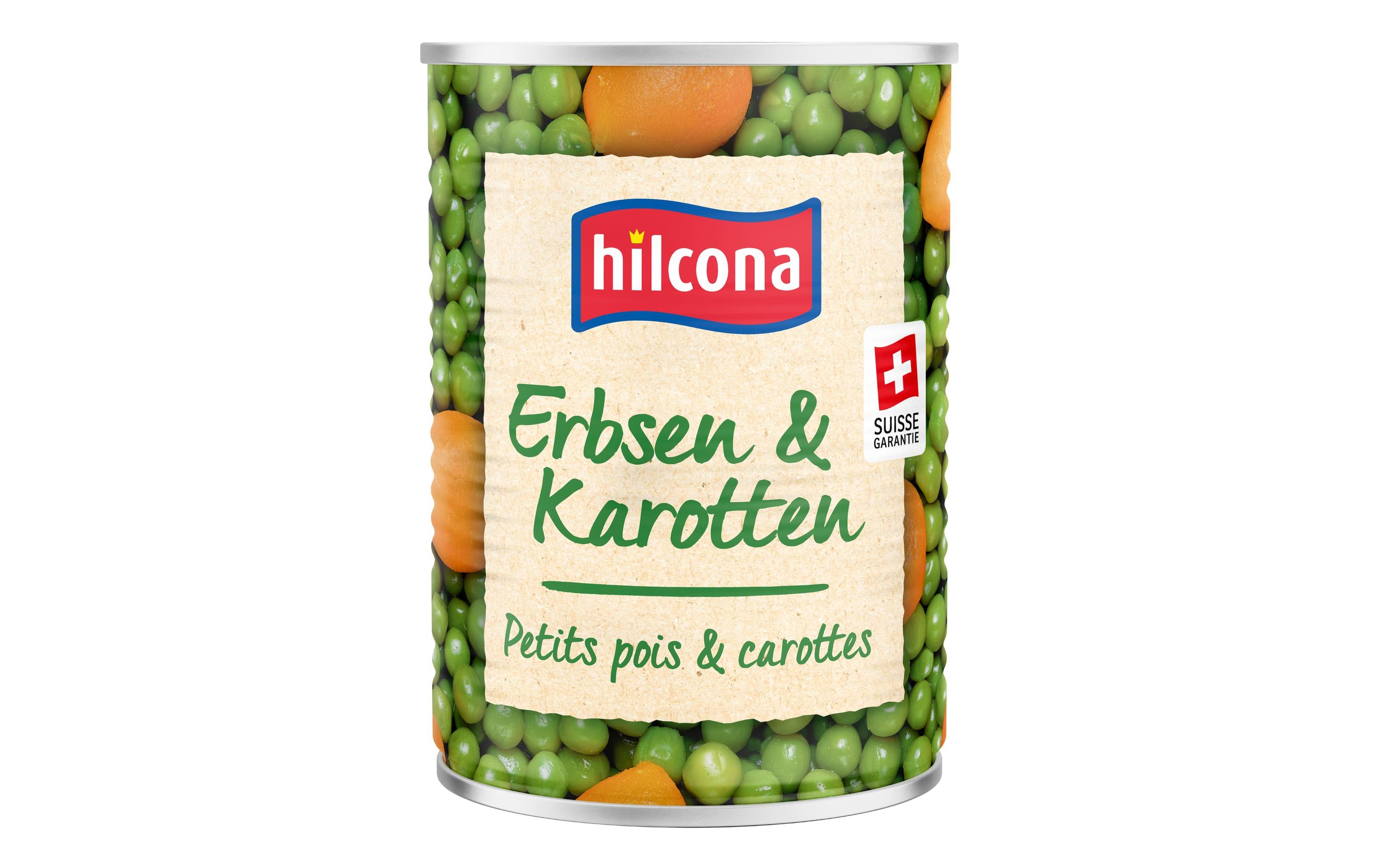 Hilcona Erbsen & Karotten – glutenfrei, vegan – 850 g