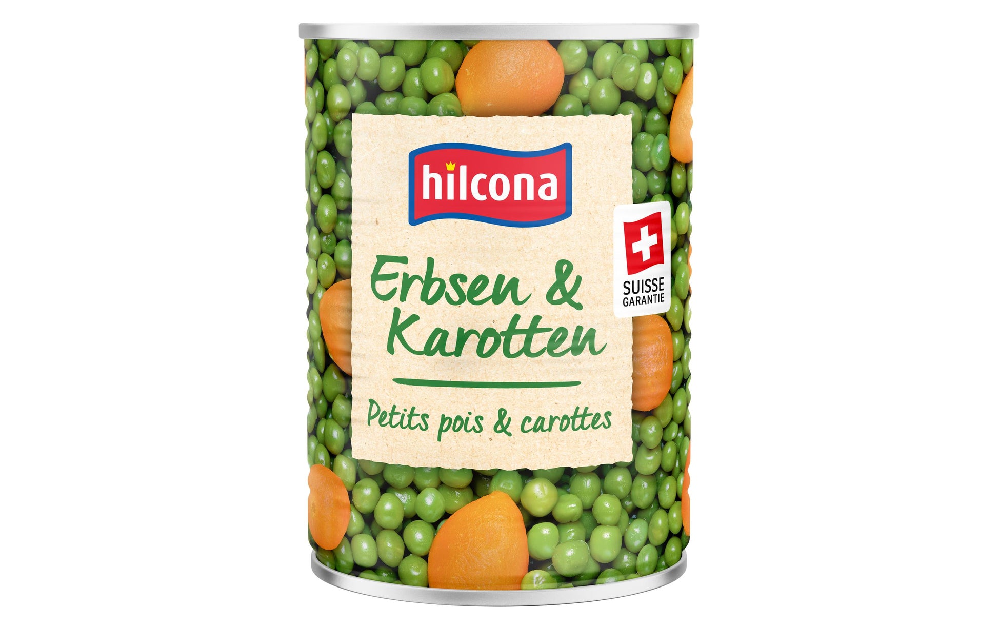 Hilcona Erbsen mit Karotten – glutenfrei, vegan – 425 g