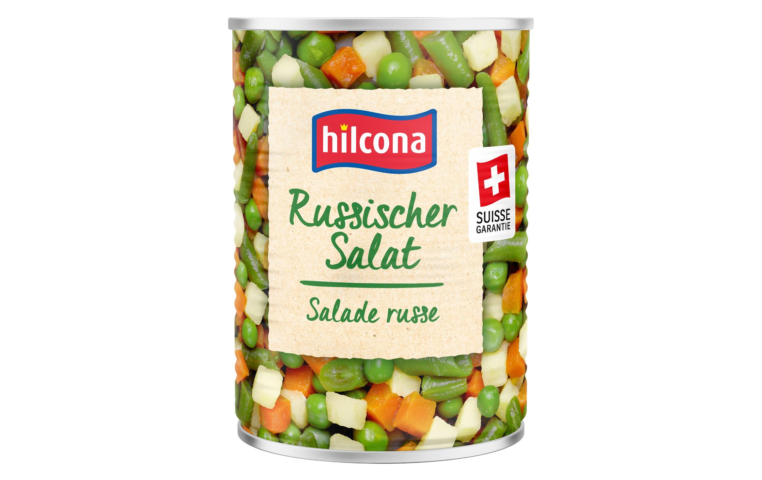 Hilcona Gemüsemischung Russischer Salat – glutenfrei, vegan – 420 g