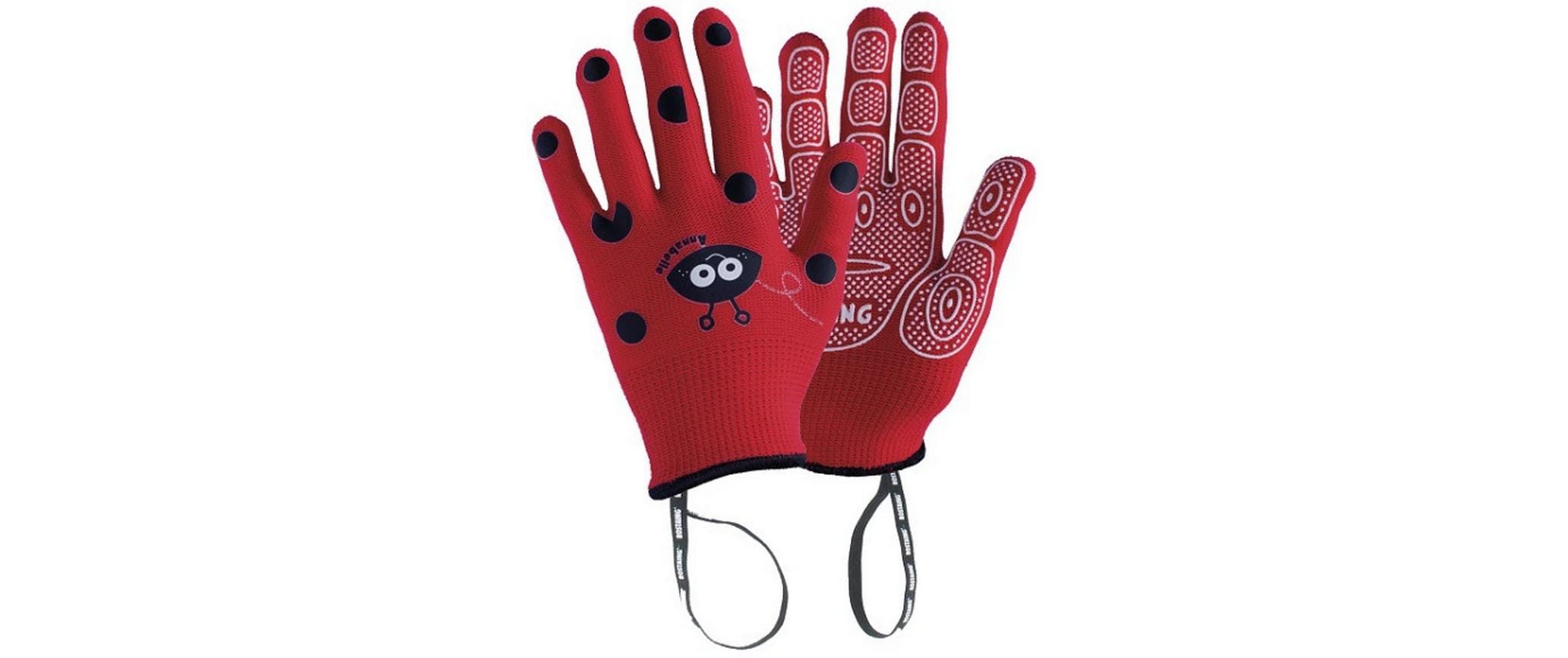 Samen Mauser Ladybird – Handschuhe Anabel – Einheitsgrösse (3–4 Jahre) – Rot, Polyamid – Kinder