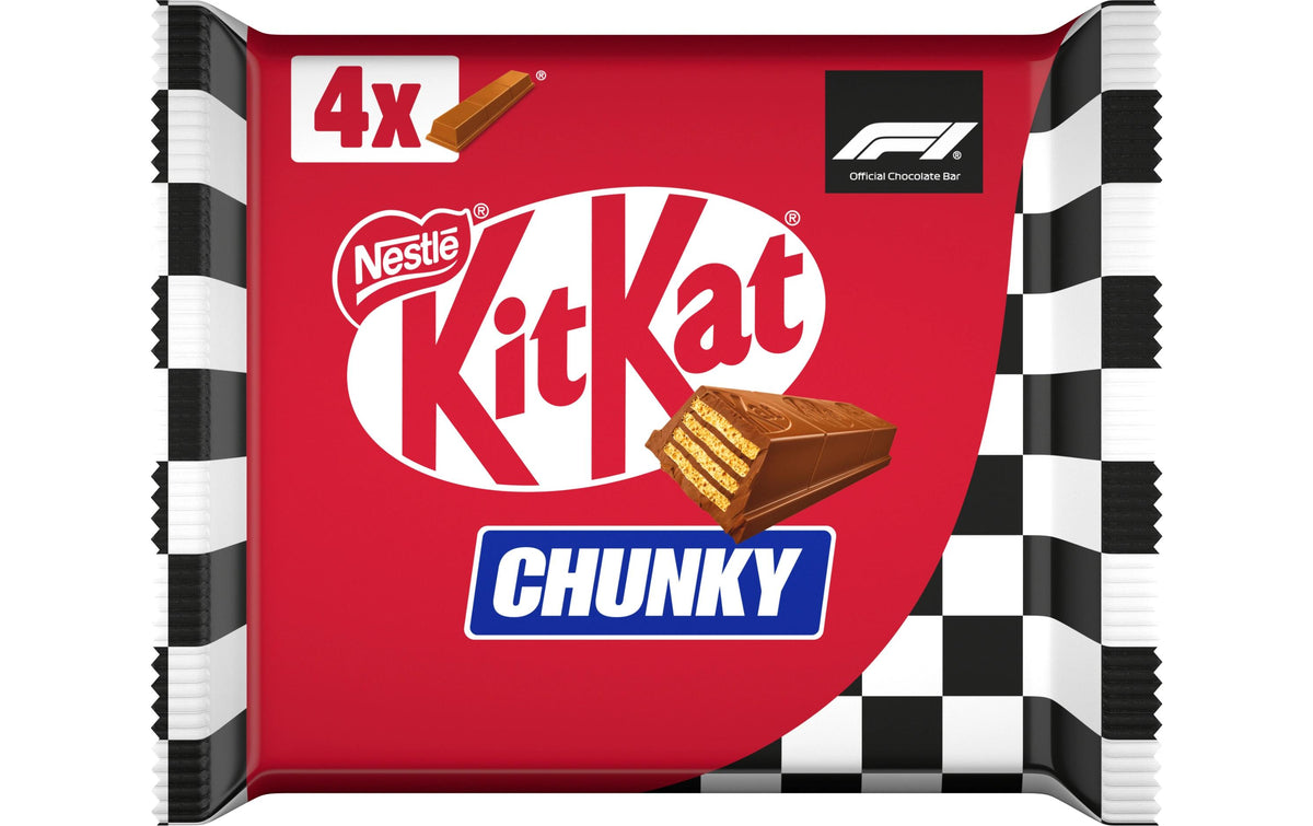 Nestle KitKat Chunky Waffelgebäck – Milchschokolade – 4 × 40 g
