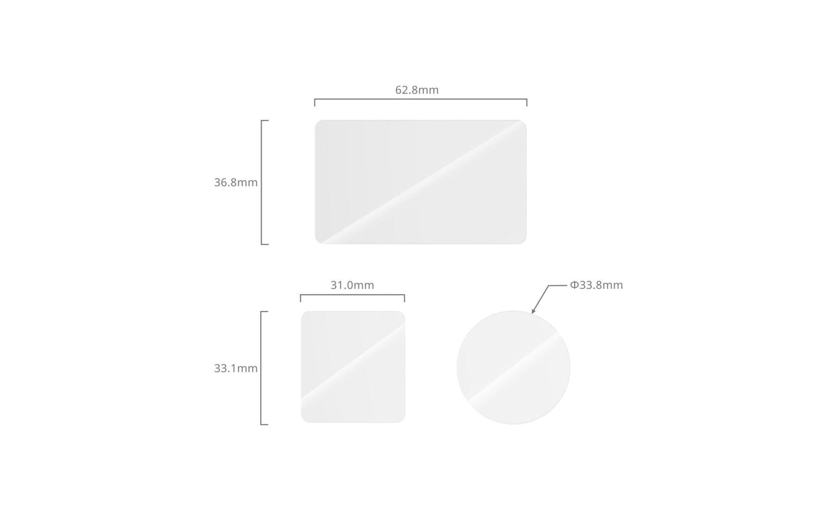SmallRig 5892 Bildschirmschutz-Glas – für DJI Osmo Action 6 – Transparent – 6er-Pack