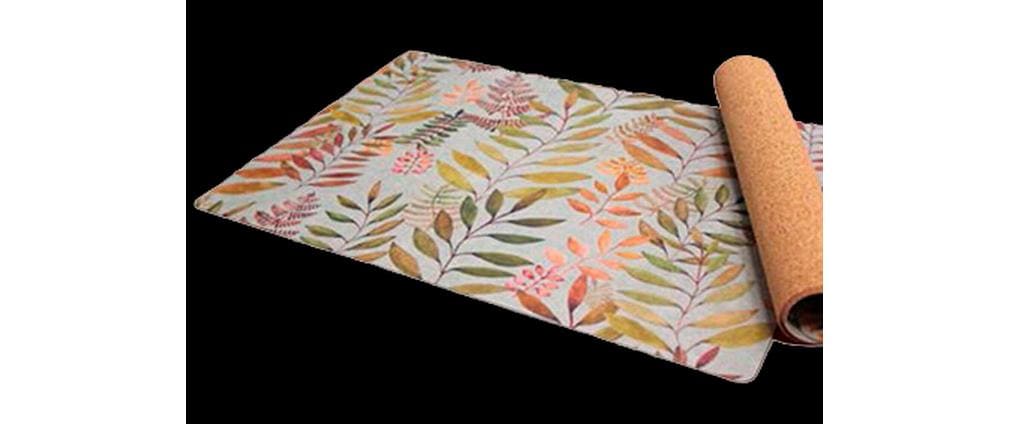 Hubatka Tischset – 33×43 cm, Kork, Mehrfarbig, Blätter