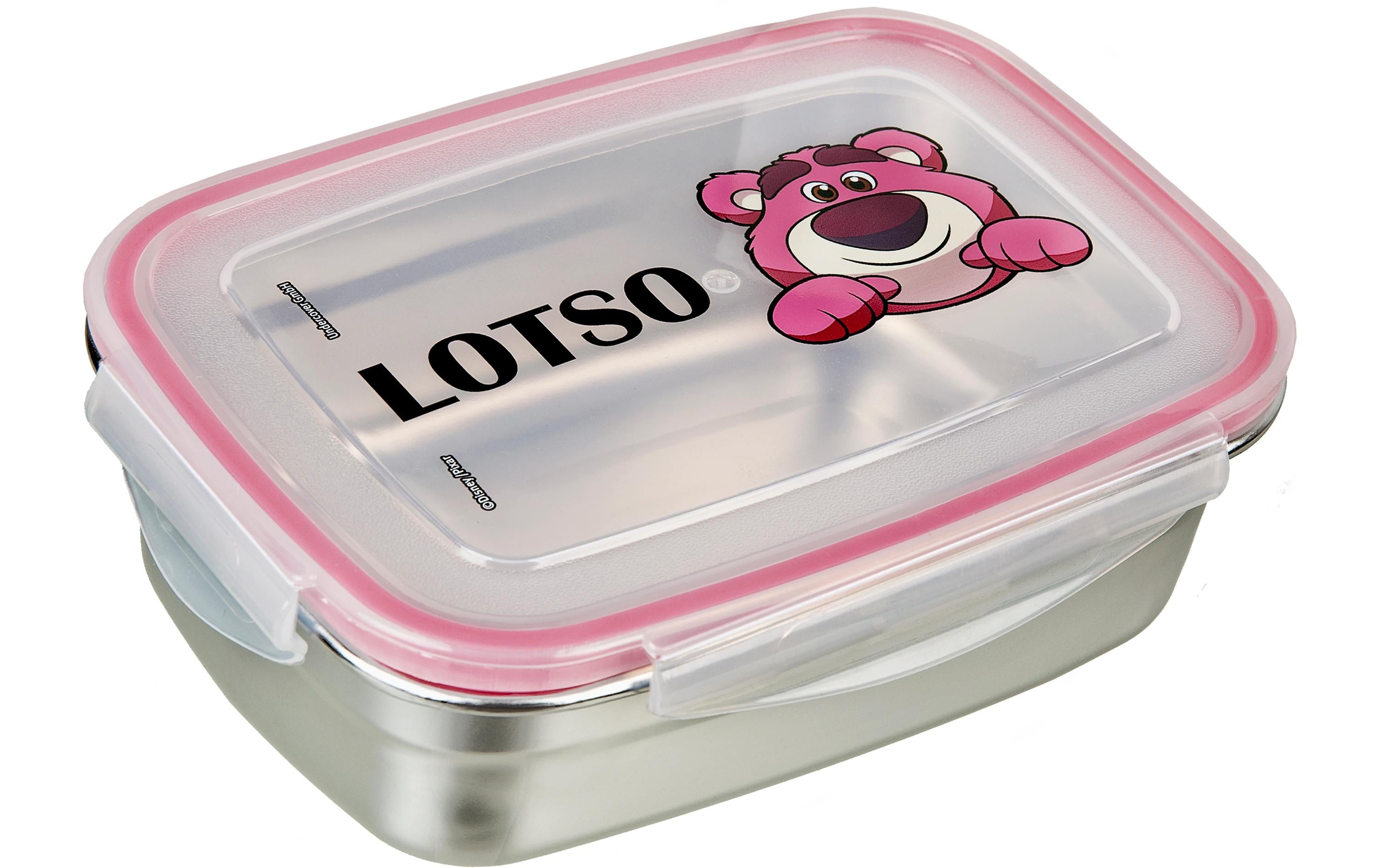 Undercover Lunchbox, Edelstahl, rosa/silber, für Kinder