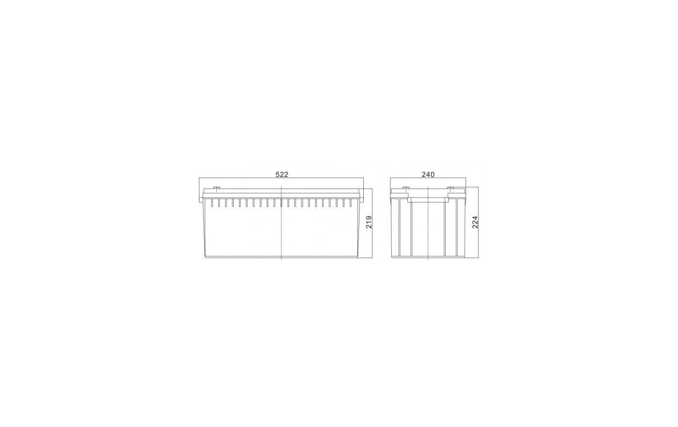 Ritar USV-Batteriemodul – Blei (VRLA), 12 V, 2400 Wh