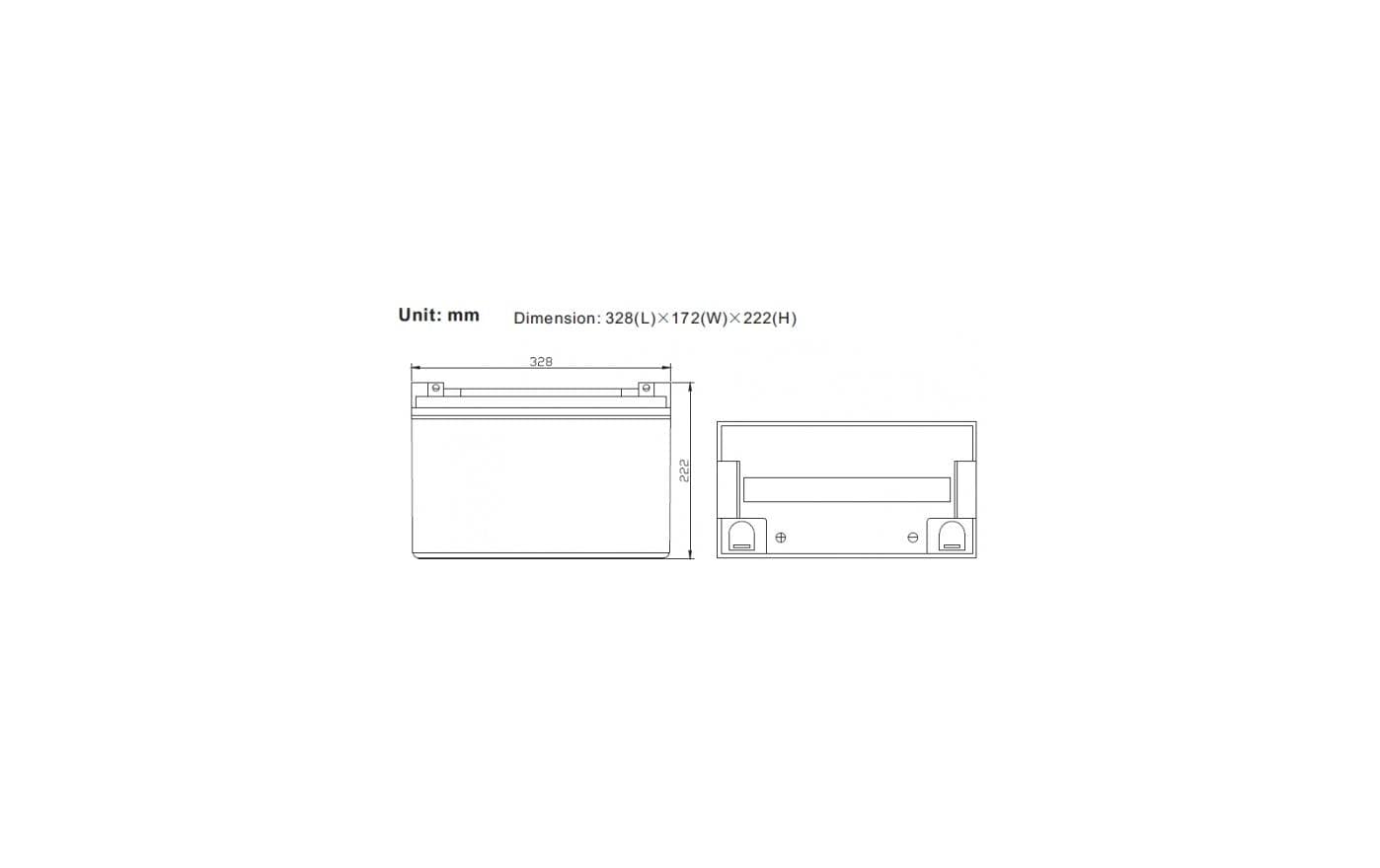 Ritar USV-Batteriemodul – Blei (VRLA), 12 V, 1200 Wh