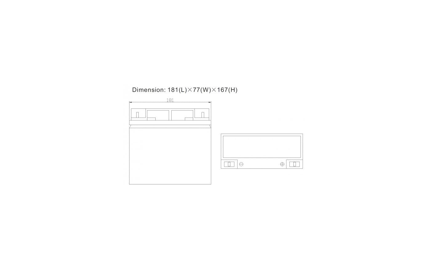 Ritar USV-Batteriemodul – Blei (VRLA), 12 V, 264 Wh