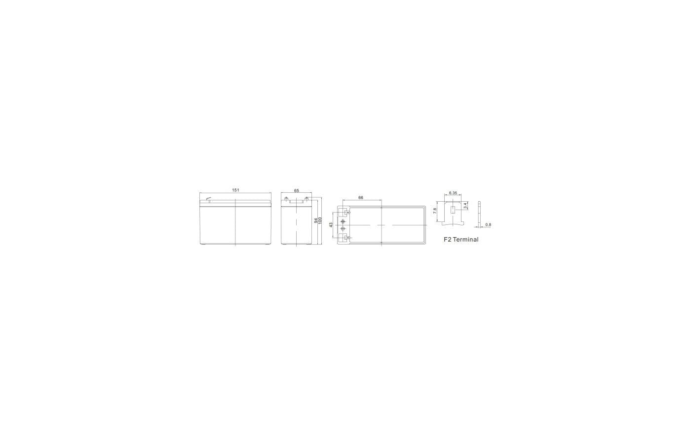 Ritar AGM-Batterie, Blei (VRLA), 12 V, 7000 mAh