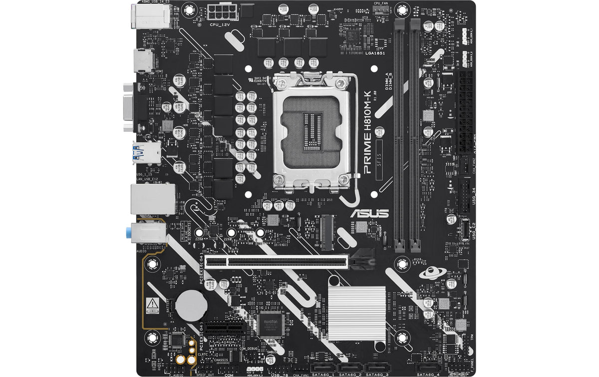 ASUS PRIME H810M-K – Mainboard – LGA 1851, Intel H810, mATX, DDR5