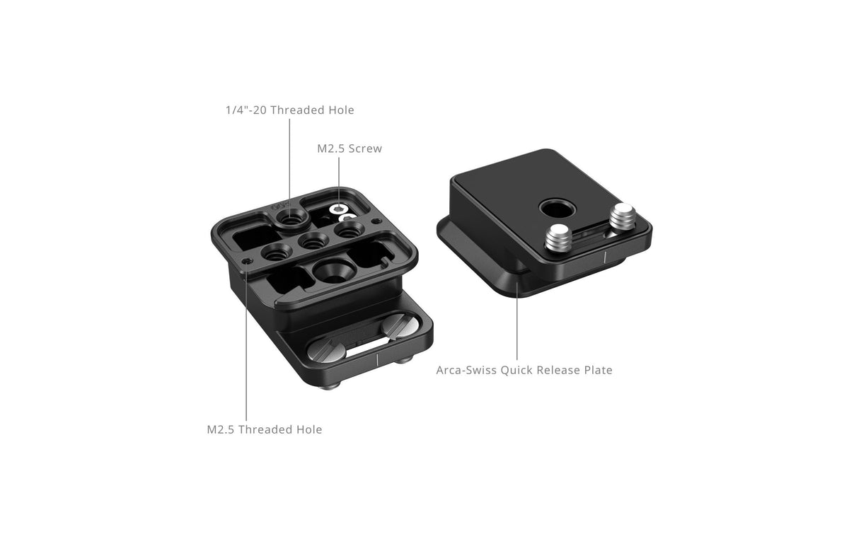 SmallRig 5802 Arca-Typ Schnellwechselplatte – für DJI RS 2, RSC 2, RS 3 und andere