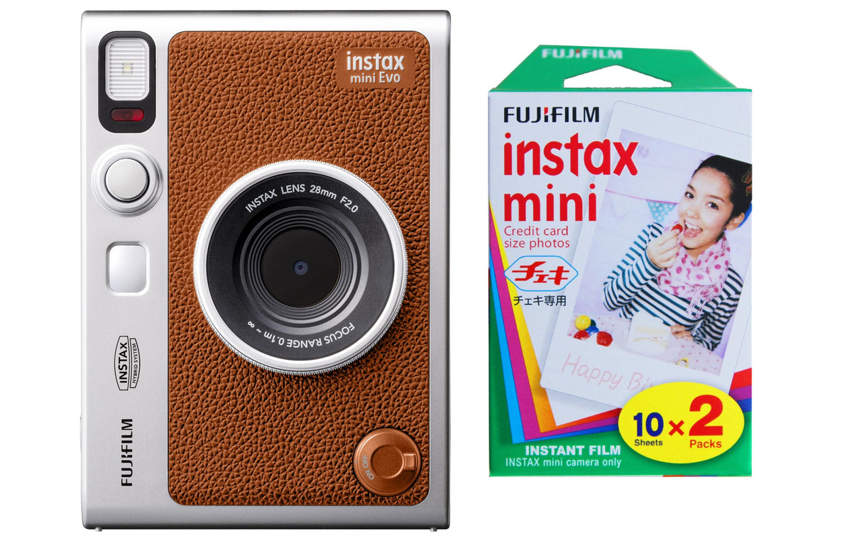 Fujifilm Instax Mini Evo Kit – Instax mini, braun