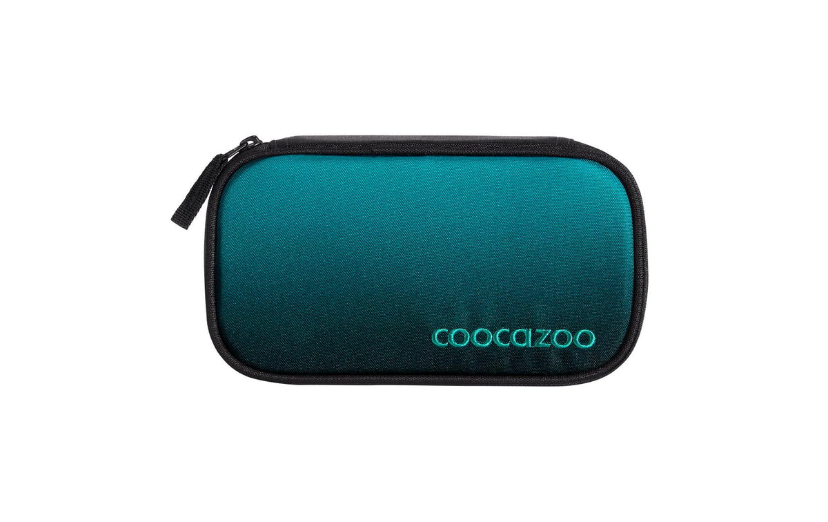 Coocazoo Schlamperetui, gefüllt, Teal Shadows, blau, Polyester, 6 × 24 × 11 cm