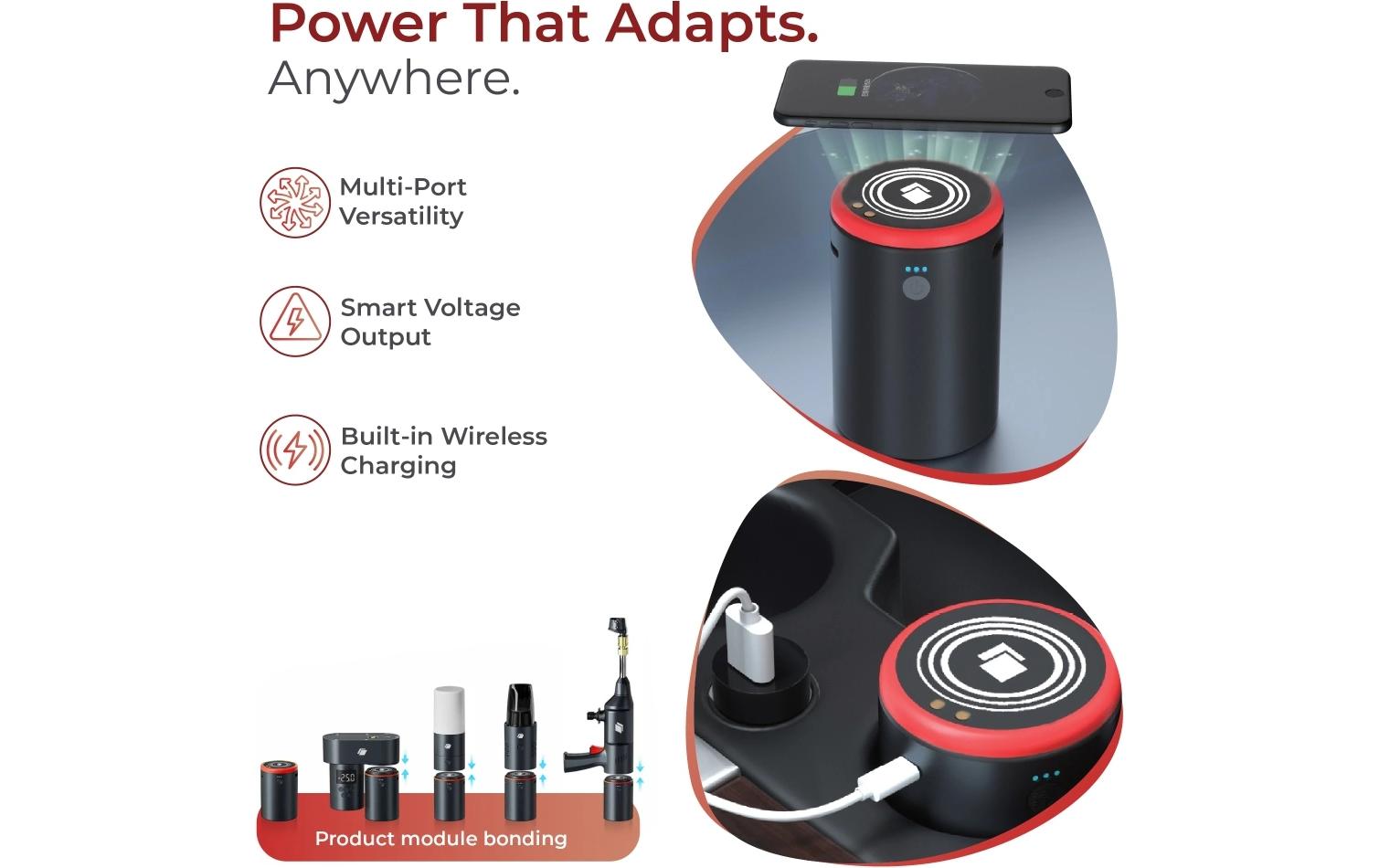 Caliber CPS-PB150 Powerbank 15'000 mAh – 1× USB-C, 1× USB-A, schwarz